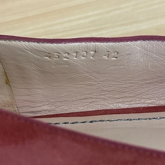 Gucci Dionysus Crystal Pink Suede Flats US 11 Statement Designer - Picture 9 of 9